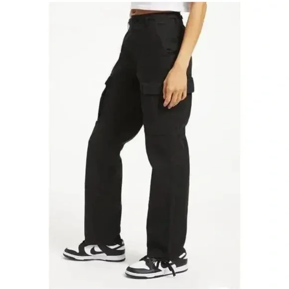 Good American Desert Cargo Pants in BlackSz 6NWT